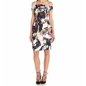Black Halo Soto Printed Sheath Dress